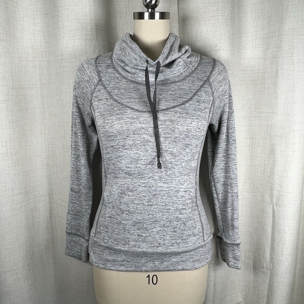 Kuhl Lea Sweatshirt Womens‎ Small Cowl Neck Pullover Long Sleeves Heather Gray